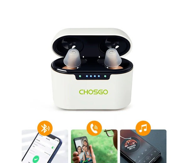 K23 Bluetooth OTC Hearing Aids for Seniors | Calling + Music Streaming – CHOSGO
