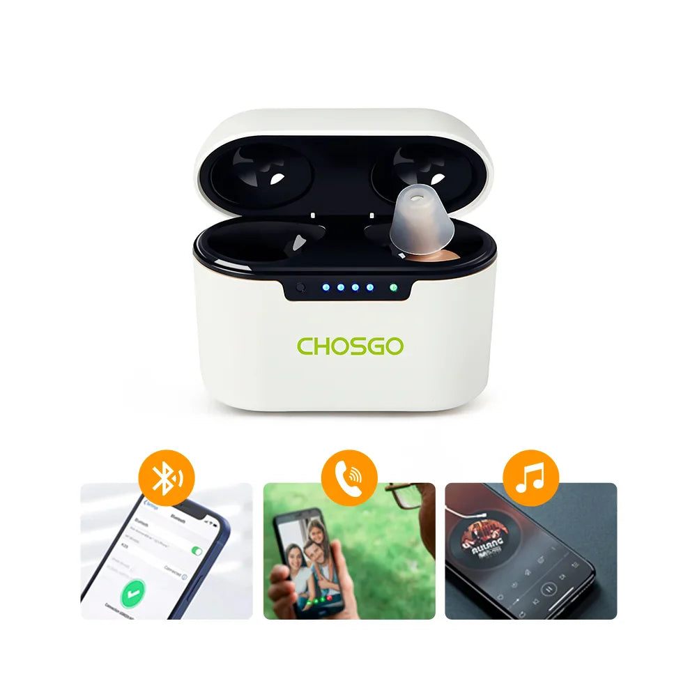 K23 Bluetooth OTC Hearing Aids for Seniors | Calling + Music Streaming – CHOSGO