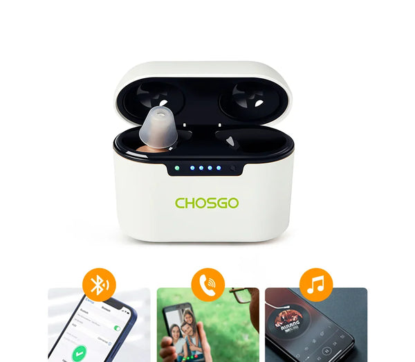 K23 Bluetooth OTC Hearing Aids for Seniors | Calling + Music Streaming – CHOSGO