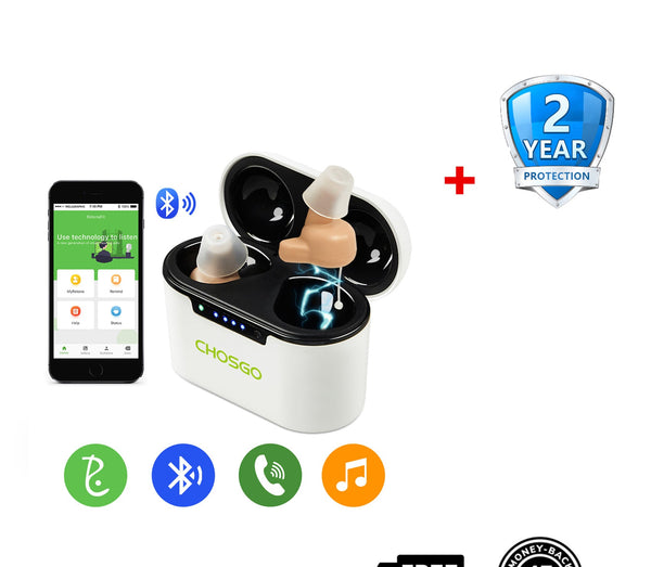 K23 Bluetooth OTC Hearing Aids for Seniors | Calling + Music Streaming – CHOSGO