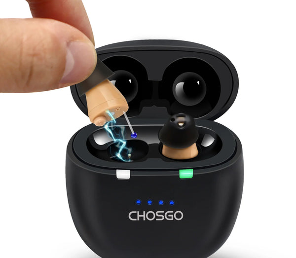 SmartU Bluetooth Hearing Aids for Seniors | AI Noise Reduction, App Self-Fit – CHOSGO