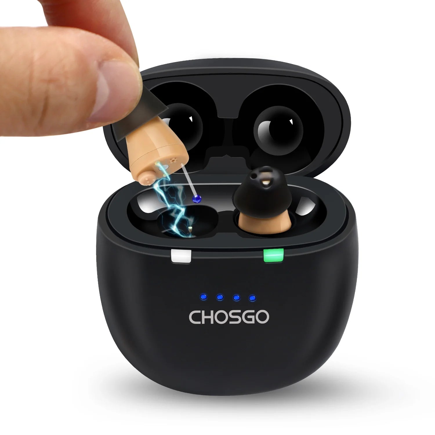 SmartU Bluetooth Hearing Aids for Seniors | AI Noise Reduction, App Self-Fit – CHOSGO