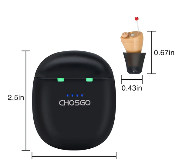 SmartU Bluetooth Hearing Aids for Seniors | AI Noise Reduction, App Self-Fit – CHOSGO