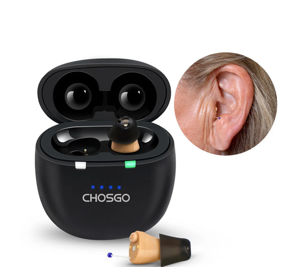 SmartU Bluetooth Hearing Aids for Seniors | AI Noise Reduction, App Self-Fit – CHOSGO